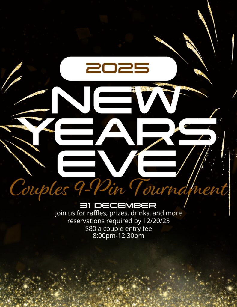 New Years Eve Couples 9-Pin Tournament