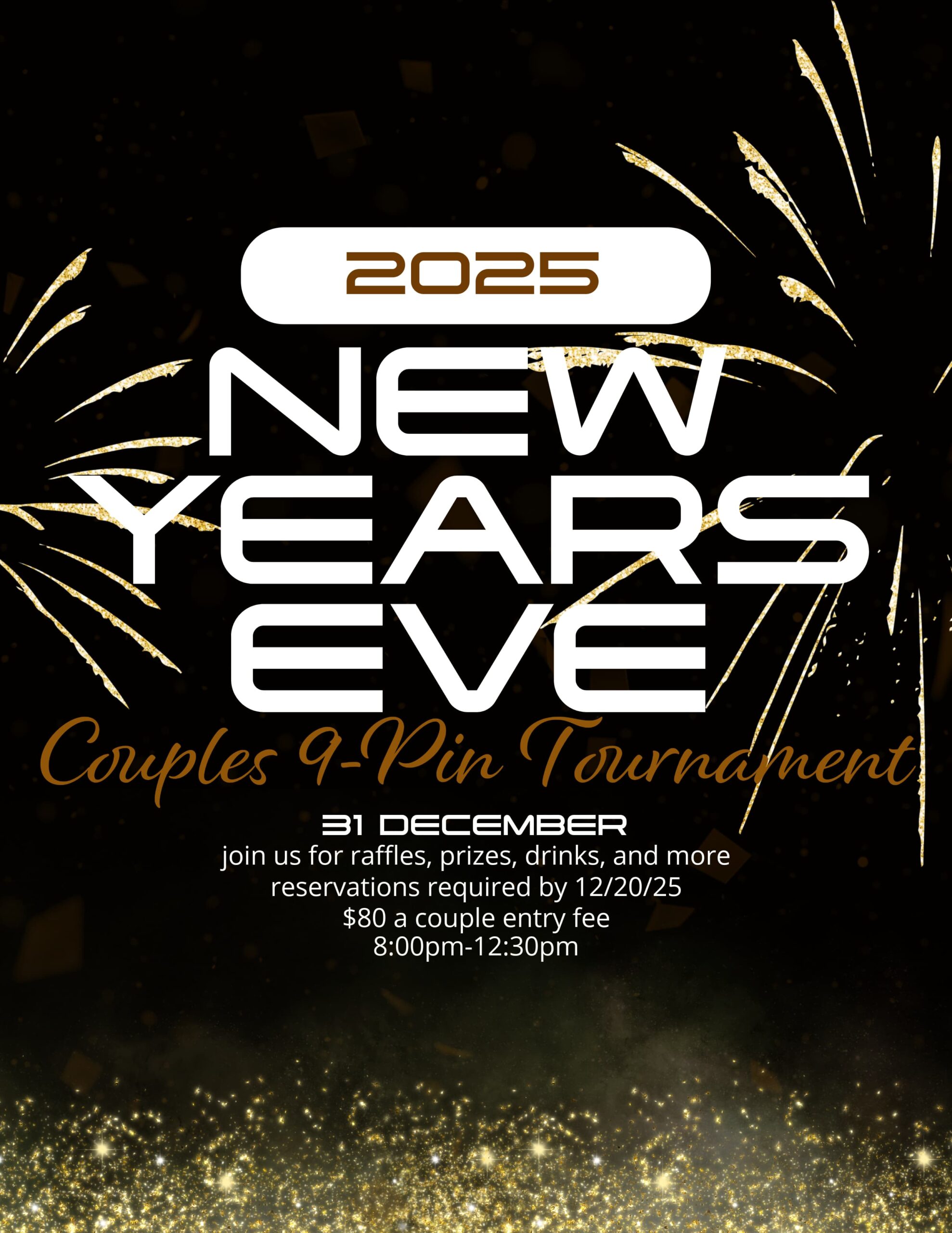 New Years Eve Couples 9-Pin Tournament