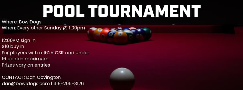 Pool Tournament @ BowlDogs