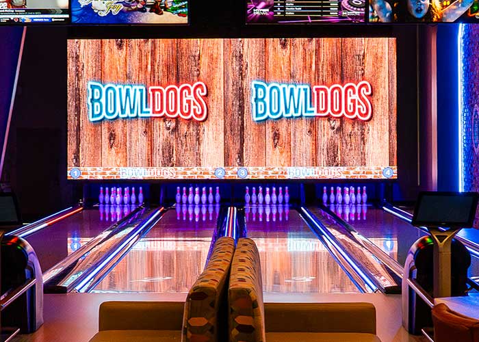 VIP lanes at Bowldogs bowling