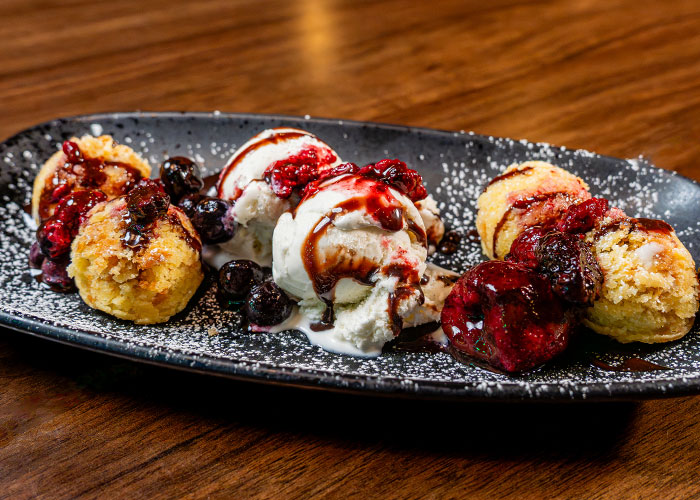 End your meal at Bowldogs with a mouth watering dessert or sundae